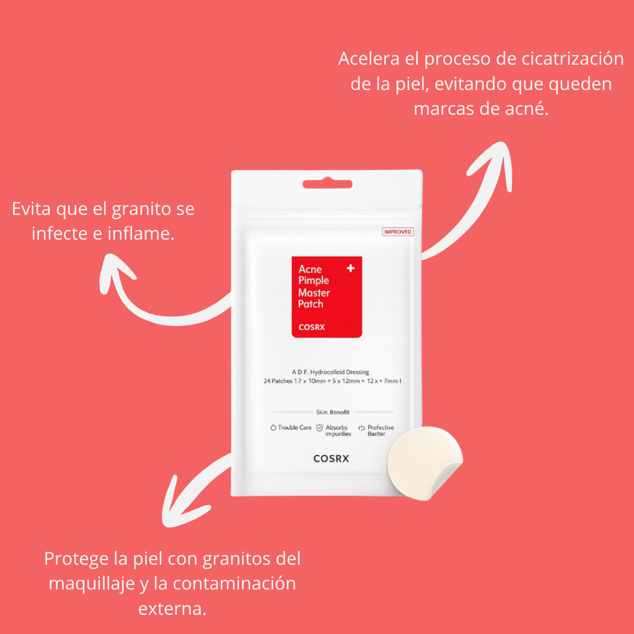 cosrx acne pimple master patch (parches para brotes) cosrx acne pimple master patch (parches para brotes)