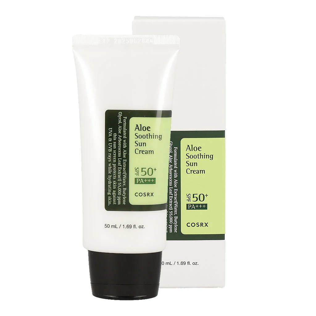 cosrx aloe soothing sun cream spf 50 pa+++ 50 ml cosrx aloe soothing sun cream spf 50 pa+++ 50 ml