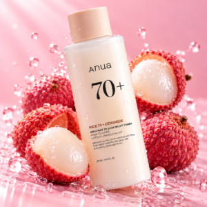 anua rice 70 glow milky toner 250ml
