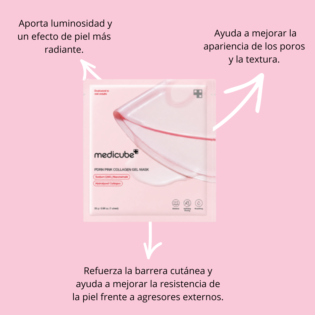 medicube pdrn pink collagen gel mask 1pza medicube pdrn pink collagen gel mask 1pza