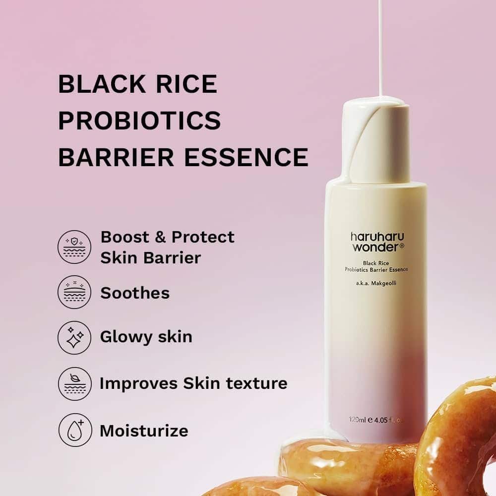 haruharu wonder black rice probiotics barrier essence 120ml haruharu wonder black rice probiotics barrier essence 120ml